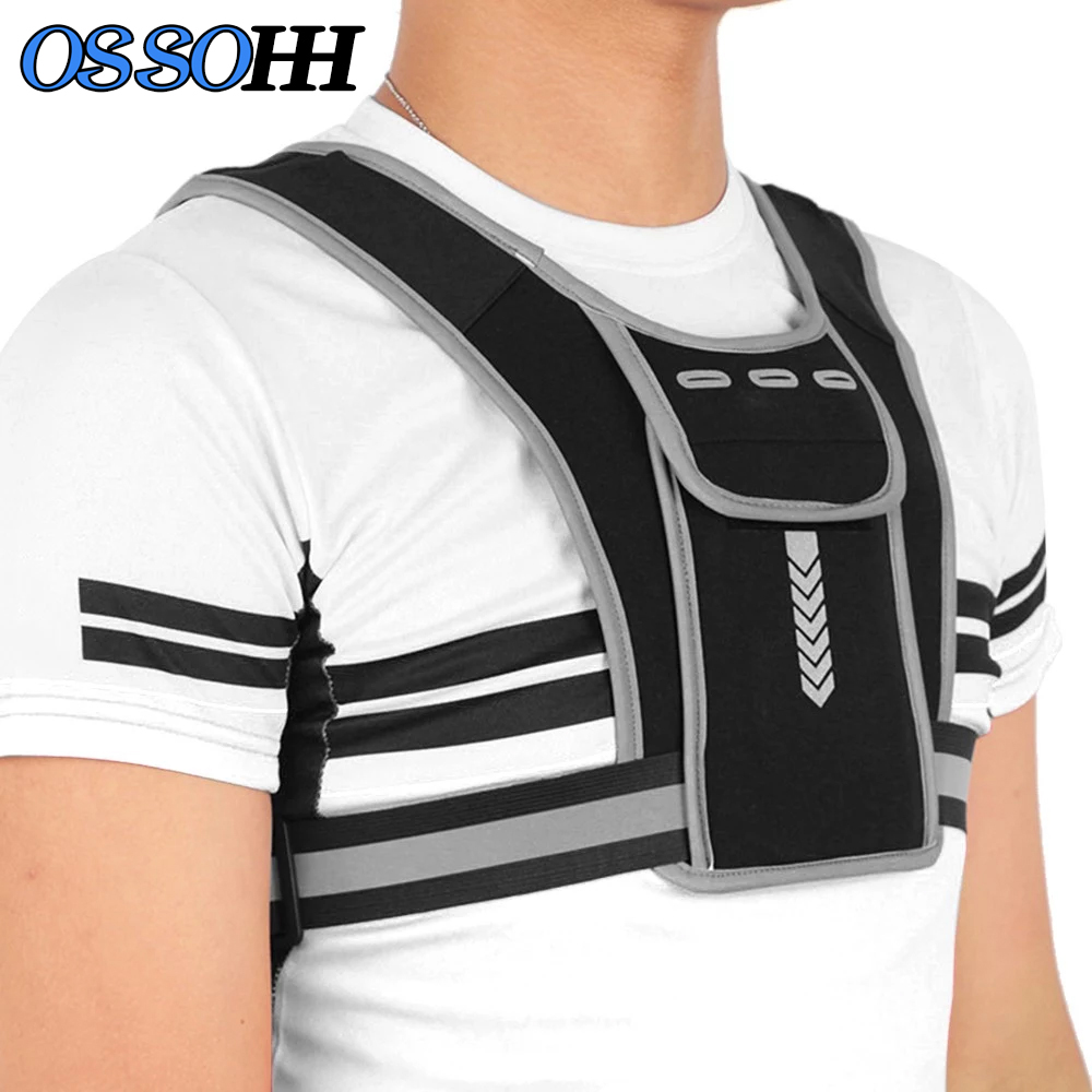 Reflective Vest Cycling - 1 pçs colete de corrida reflexivo,