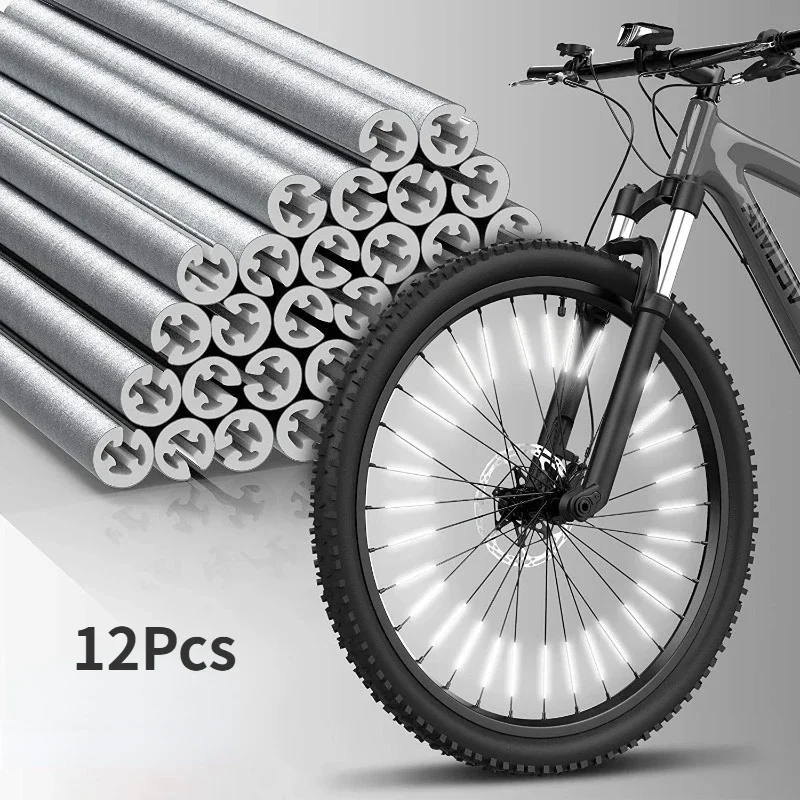 Spoke Reflector Set - 12 pçs/set tubo de advertência tira