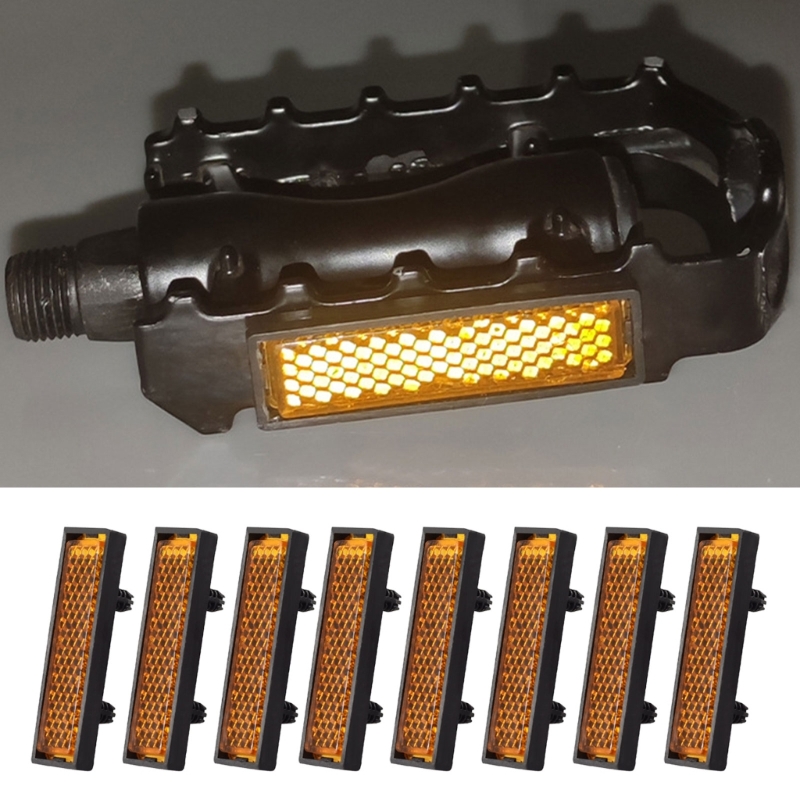 Spoke Reflector Set - 8 pçs/set pedal refletor refletores reforçados
