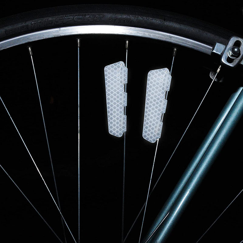 Spoke Reflector Set - 4 pçs/set bicicleta adesivo reflexivo roda