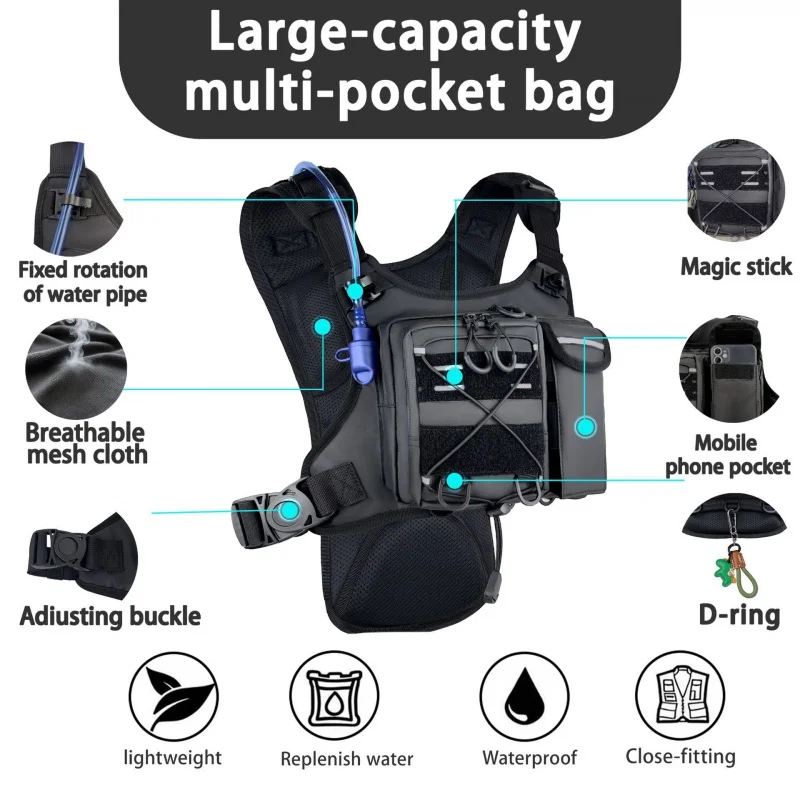 Reflective Vest Cycling - ​ Colete Tático de Alta Qualidade