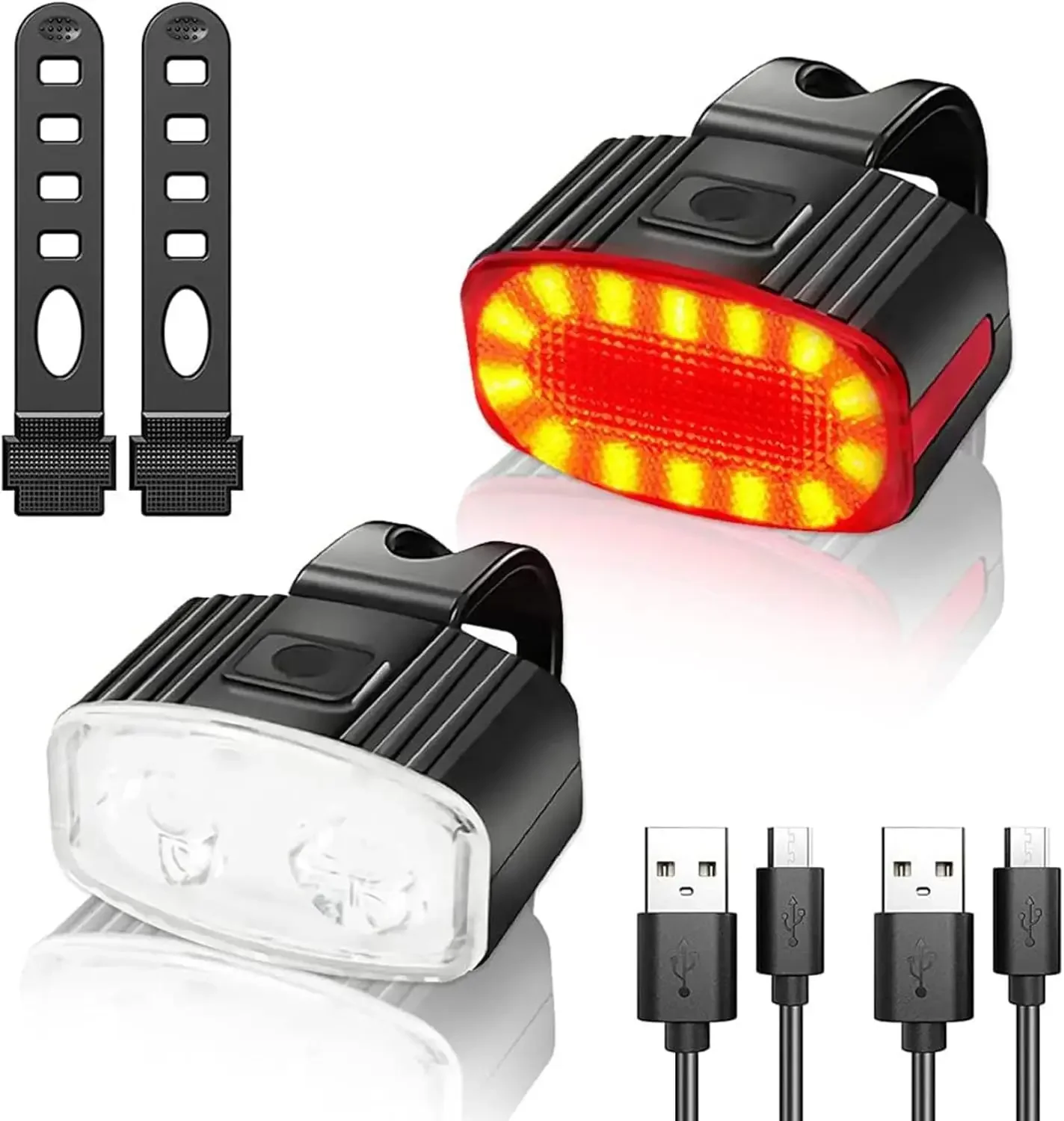 Bike Light Front Rear - Impermeável bicicleta frontal e traseira LED