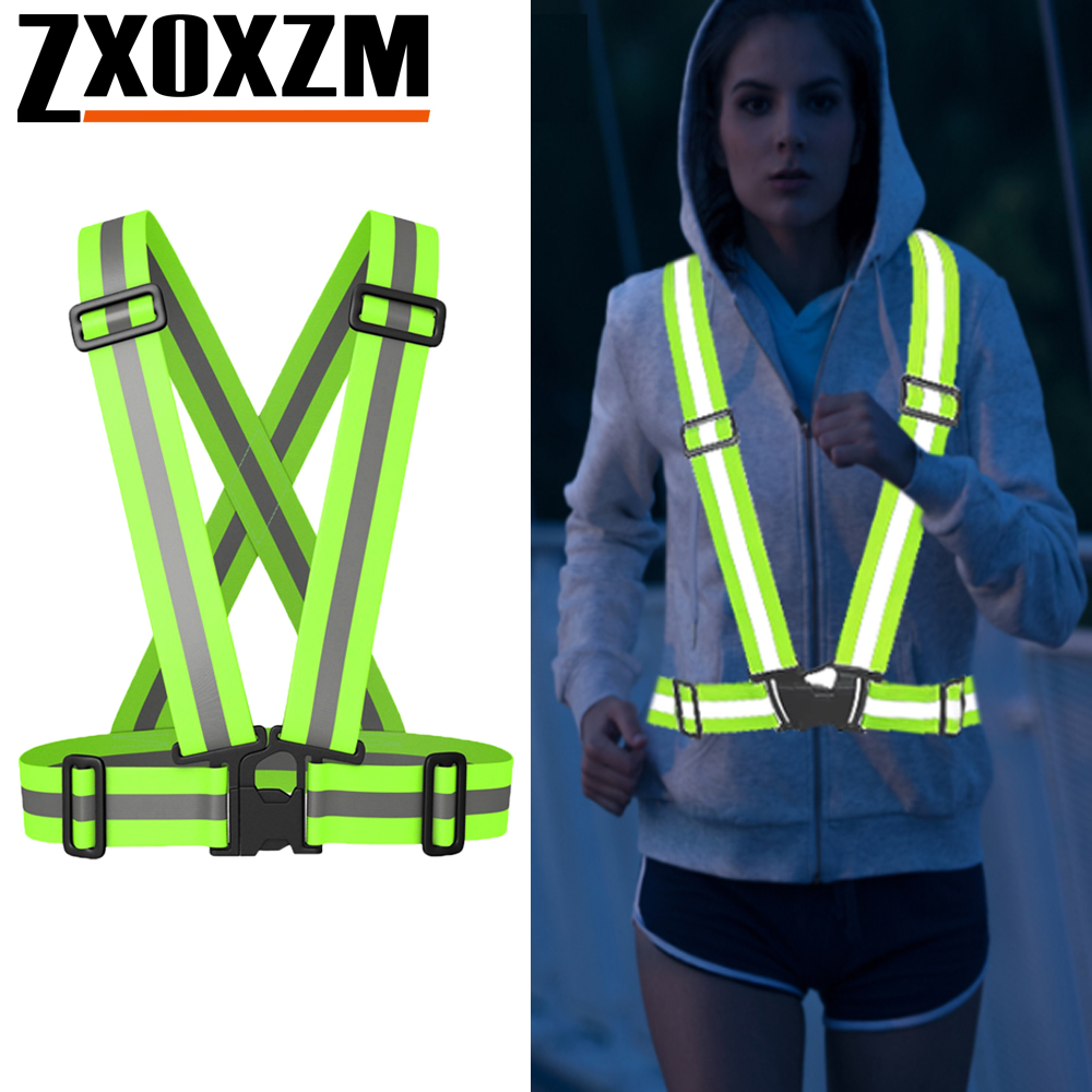 Reflective Vest Cycling - 1 pçs colete de corrida noturna
