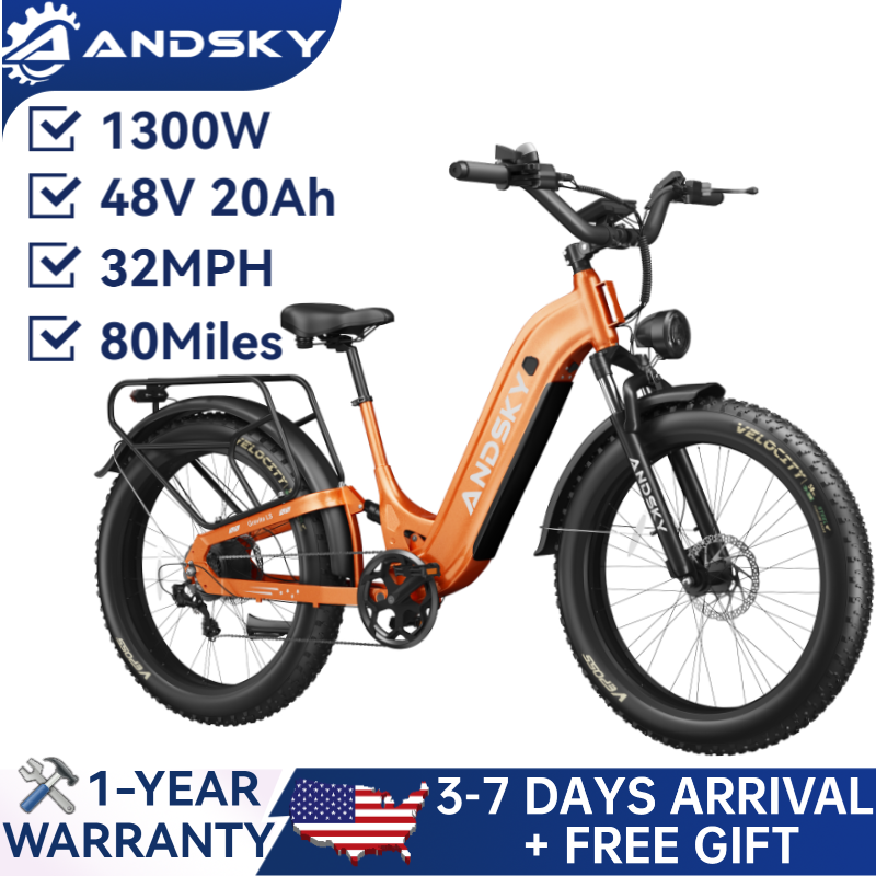 Commuting On Mountain Bike - Bicicleta Elétrica ANDSKY Gravita LS Step-Through