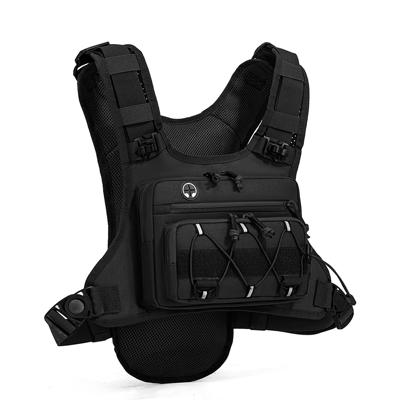 Reflective Vest Cycling - Colete Tático de Peito com Mochila