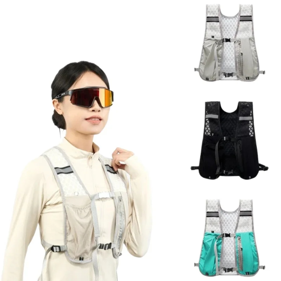 Reflective Vest Cycling - 2025 novo colete de armazenamento de