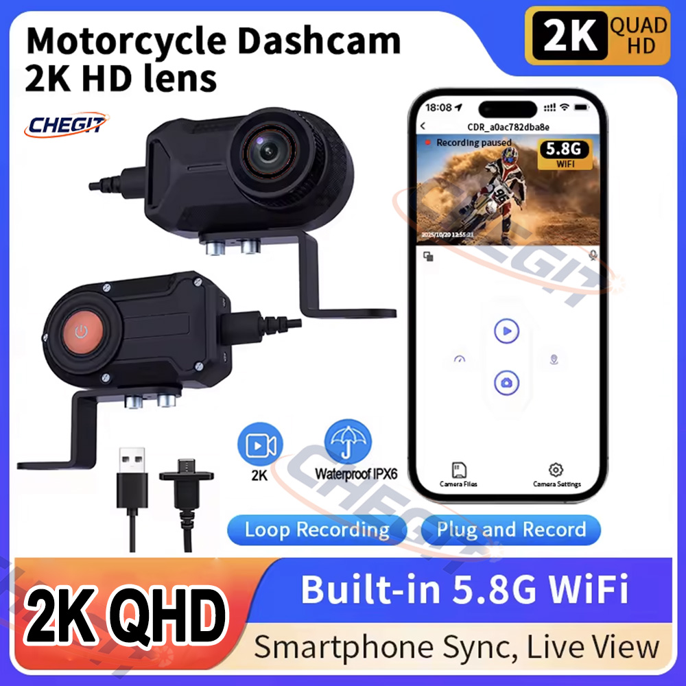 Câmera DVR para Motocicleta 2K - Cycling Loop avaliação e preço