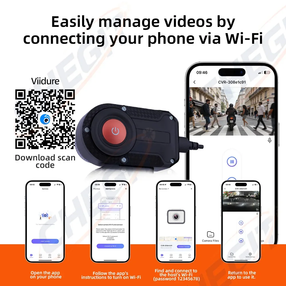 Câmera DVR para Motocicleta 2K - Cycling Loop avaliação e preço
