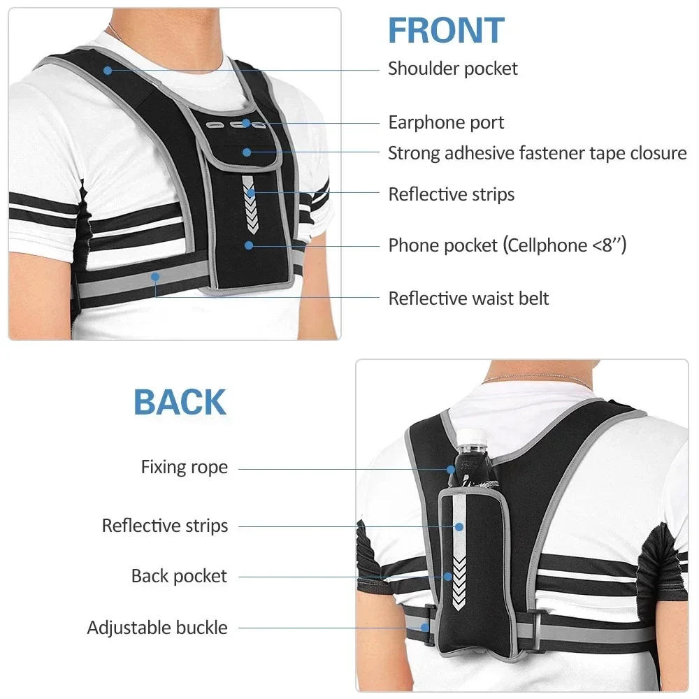 1 pçs colete de corrida reflex - Reflective Vest Cycling avaliação e preço
