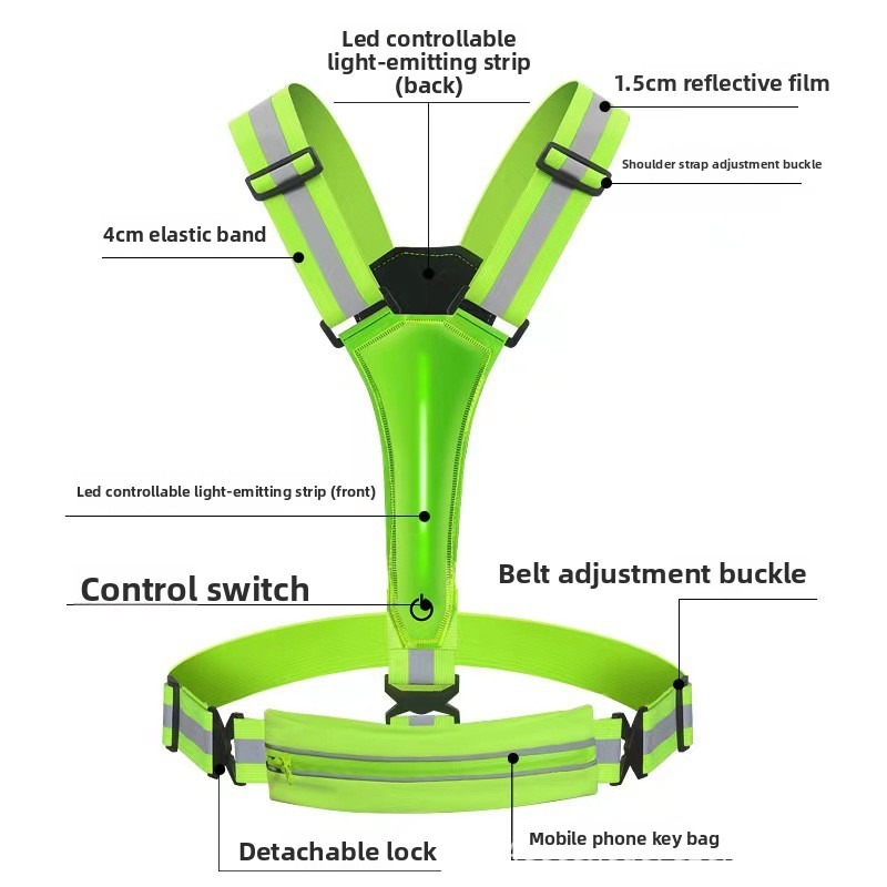 Colete Refletivo LED Luminoso  - Reflective Vest Cycling avaliação e preço