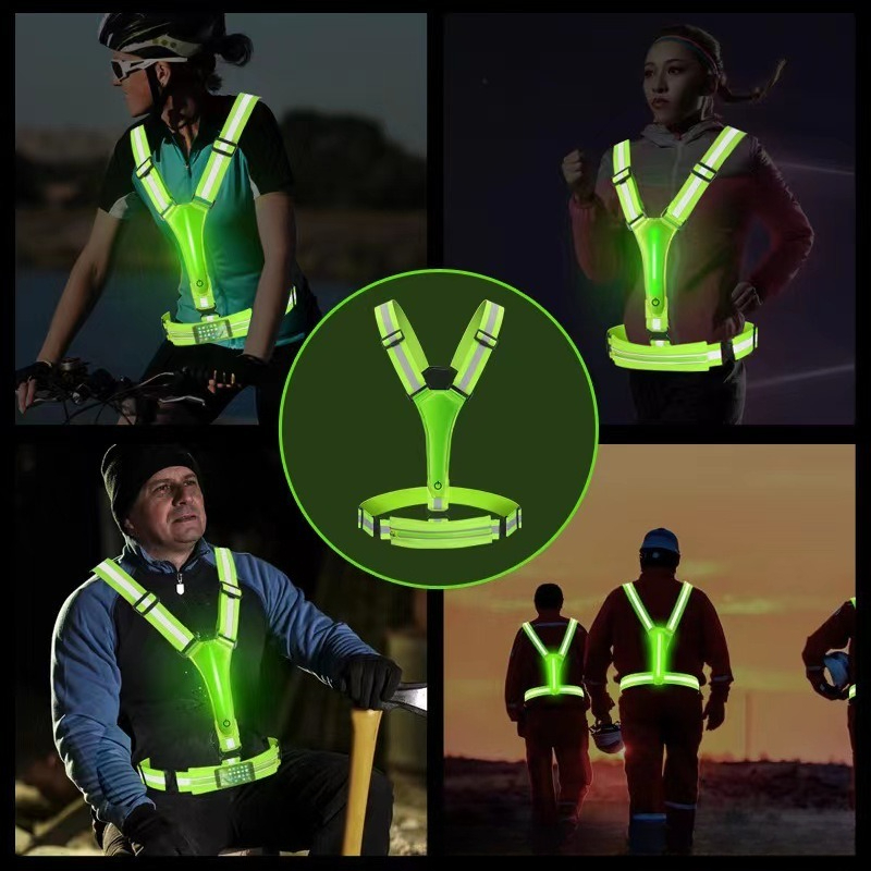 Colete Refletivo LED Luminoso  - Reflective Vest Cycling avaliação e preço