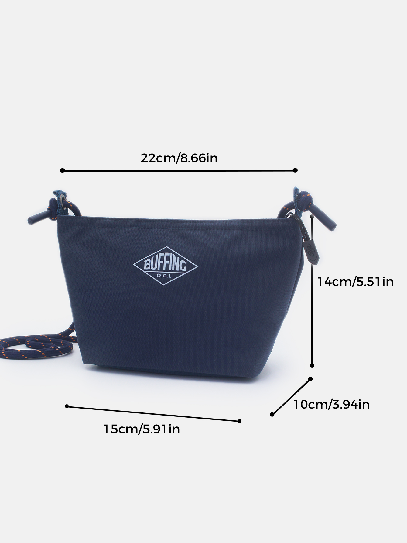 Bolsa Transversal Azul Profund - Cycling Commute Outfit avaliação e preço