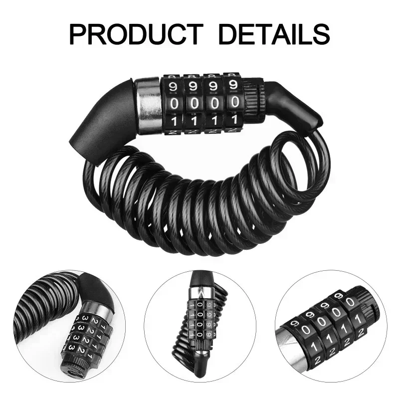Cadeado Antifurto para Moto e  - Chain Lock Combination avaliação e preço