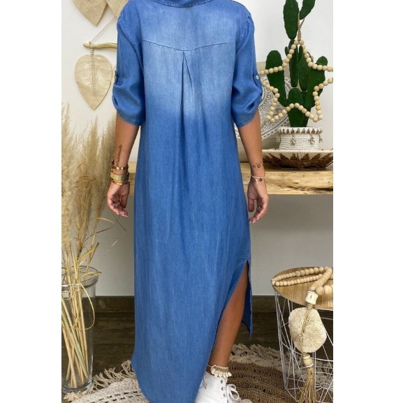 Vestido Jeans Feminino Solto L - Cycling Commute Outfit avaliação e preço