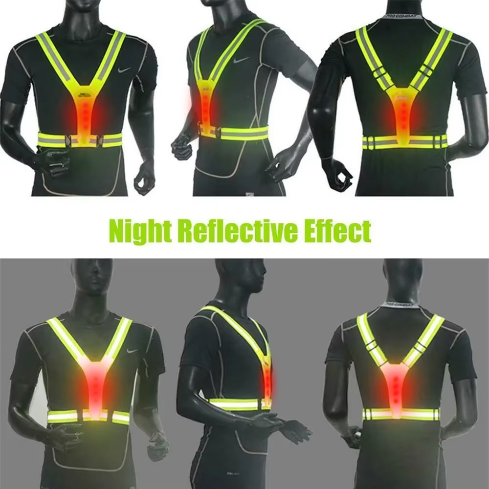 Led correndo colete reflexivo  - Reflective Vest Cycling avaliação e preço