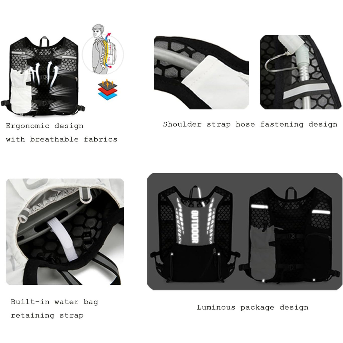 Colete de Hidratação Refletivo - Reflective Vest Cycling avaliação e preço